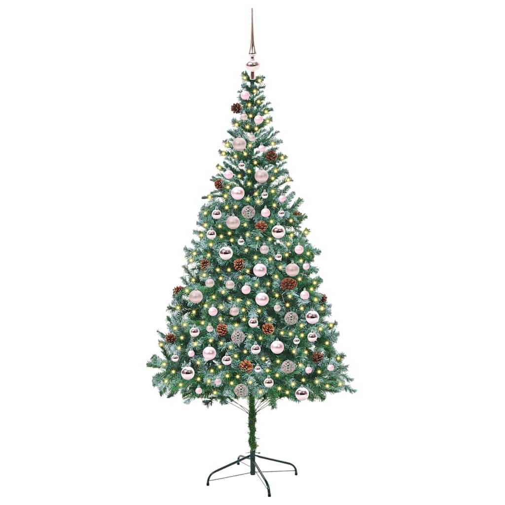 Kunstkerstboom met 300 LED Groen 210 cm PVC en Staal is nu te koop bij PeponiXL, paradijselijk wonen!