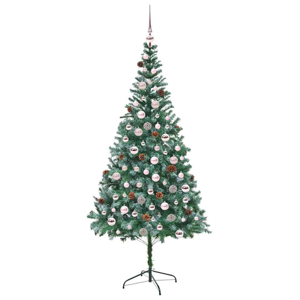 Kunstkerstboom met 300 LED Groen 210 cm PVC en Staal is nu te koop bij PeponiXL, paradijselijk wonen!
