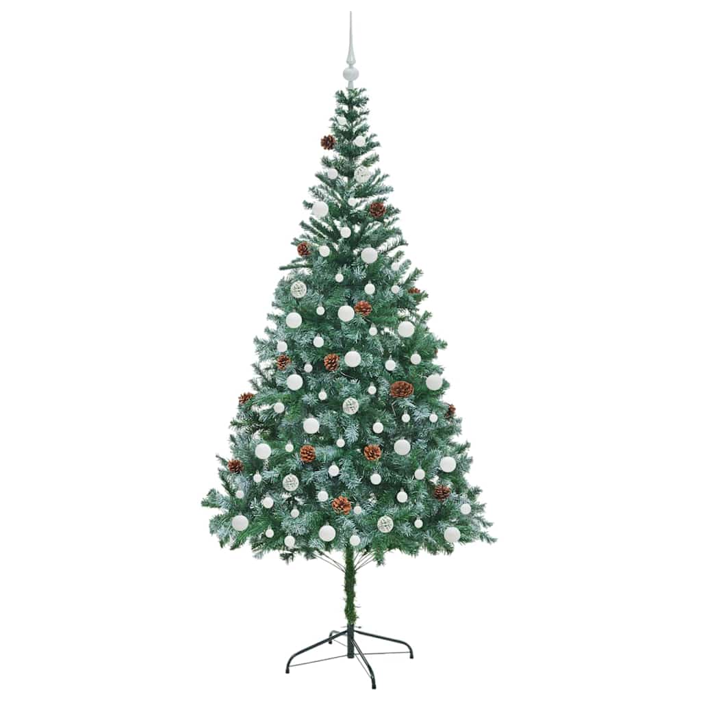 Kunstkerstboom met 300 LED Groen 210 cm PVC en Staal is nu te koop bij PeponiXL, paradijselijk wonen!