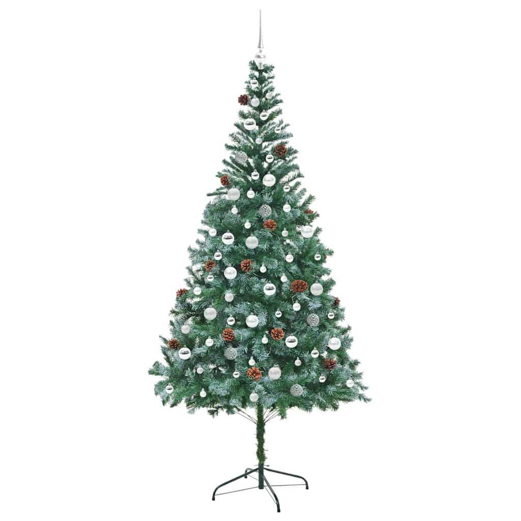 Kunstkerstboom met 300 LED Groen 210 cm PVC en Staal is nu te koop bij PeponiXL, paradijselijk wonen!
