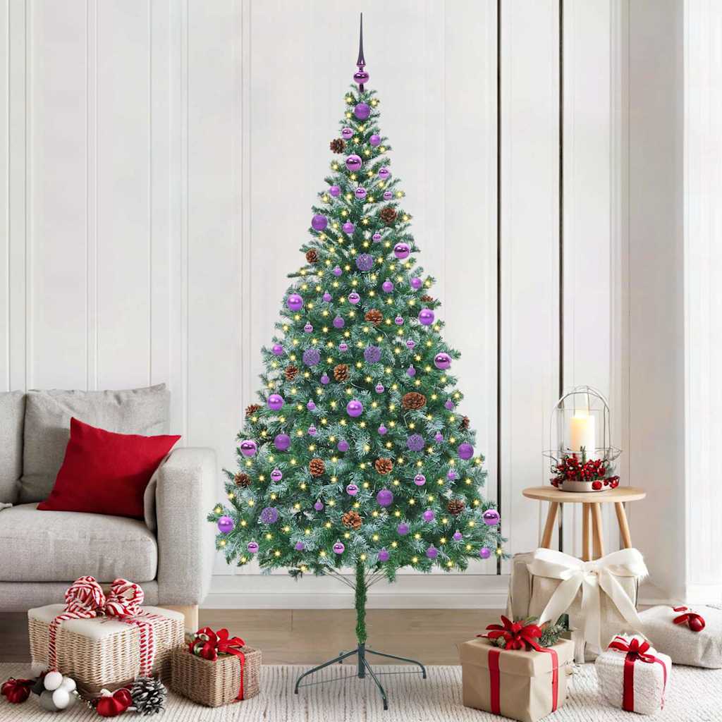 Kunstkerstboom met 300 LED Groen 210 cm PVC en Staal is nu te koop bij PeponiXL, paradijselijk wonen!