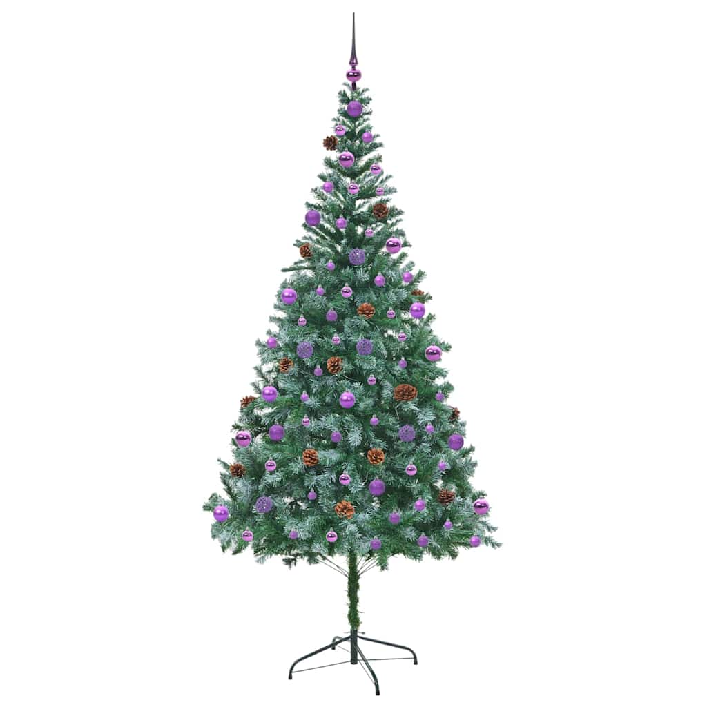 Kunstkerstboom met 300 LED Groen 210 cm PVC en Staal is nu te koop bij PeponiXL, paradijselijk wonen!