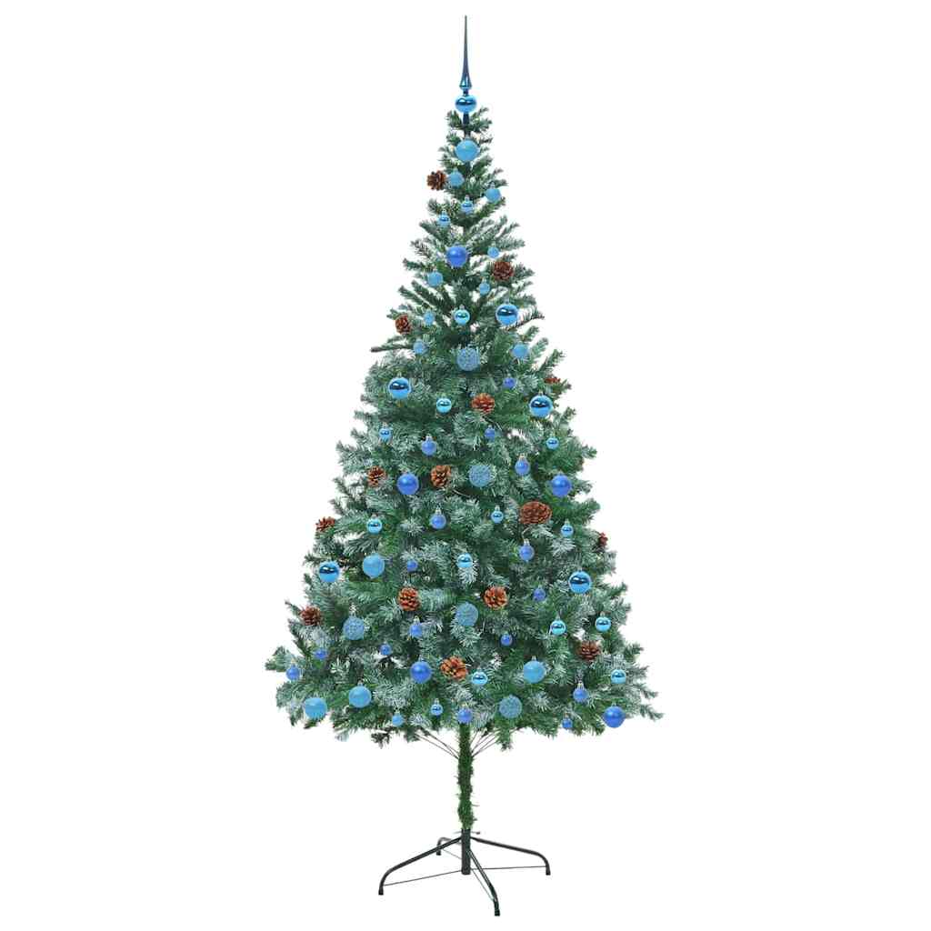 Kunstkerstboom met 300 LED Groen 210 cm PVC en Staal is nu te koop bij PeponiXL, paradijselijk wonen!