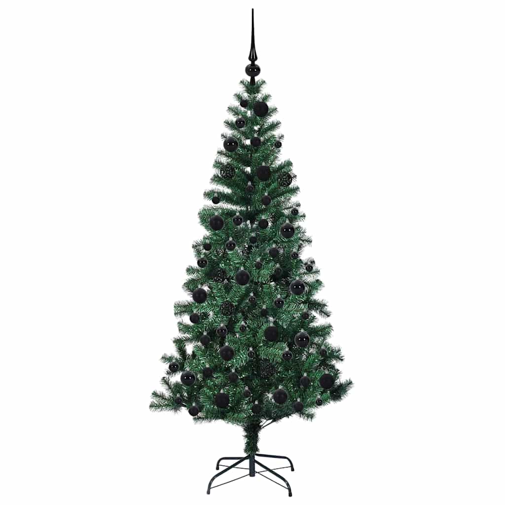 Kunstmatig Voorverlicht Kerstboom Groen 180 cm PVC en Metaal is nu te koop bij PeponiXL, paradijselijk wonen!