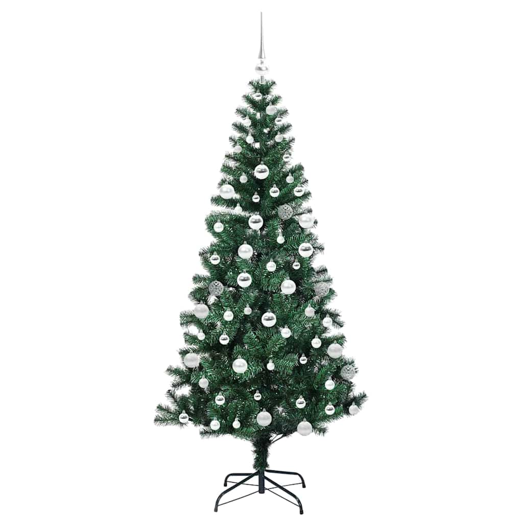 Kunstmatig Voorverlicht Kerstboom Groen 180 cm PVC en Metaal is nu te koop bij PeponiXL, paradijselijk wonen!