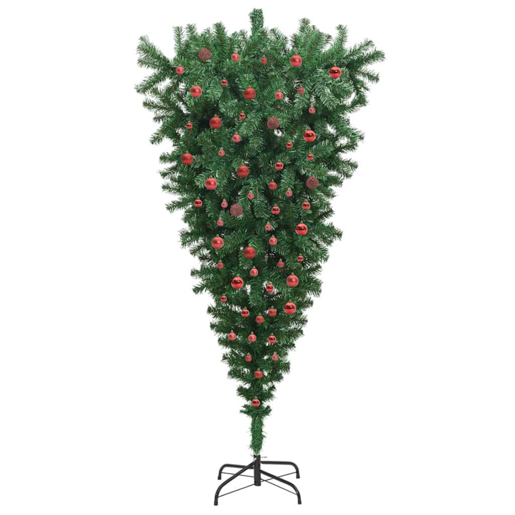 Opatieve kunstkerstboom met ballenset Groen 210 cm PVC is nu te koop bij PeponiXL, paradijselijk wonen!