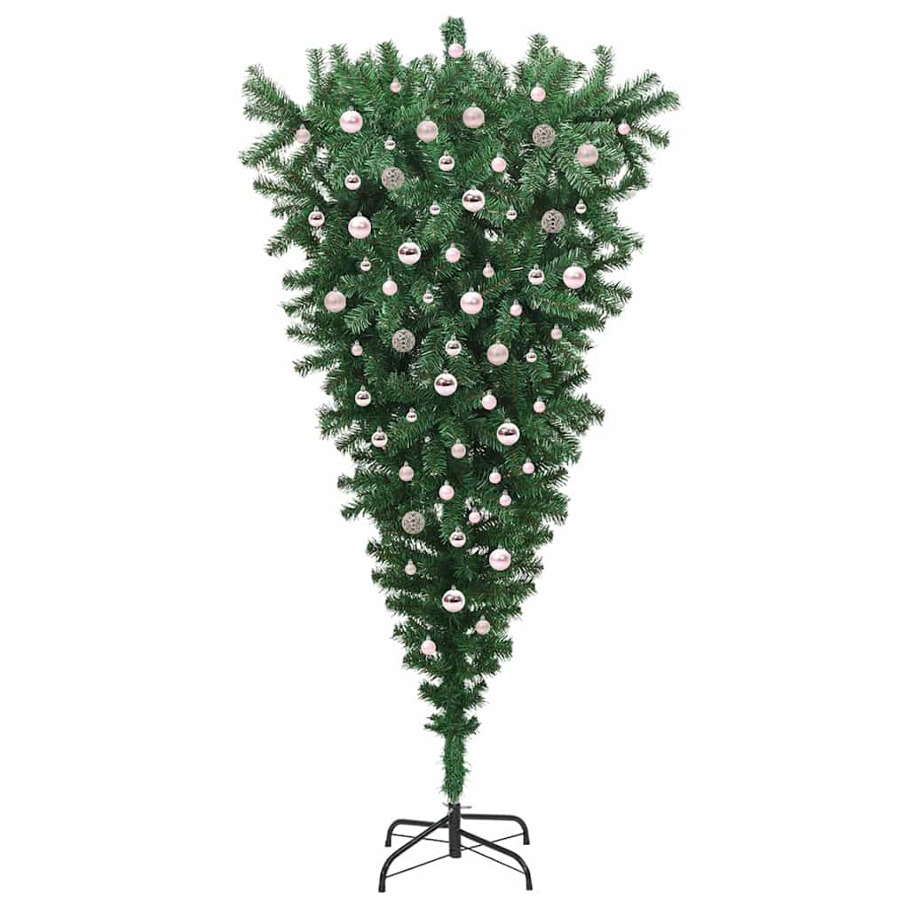 Ondersteboven Kunstkerstboom met Verlichting en Bal Set 240 cm is nu te koop bij PeponiXL, paradijselijk wonen!
