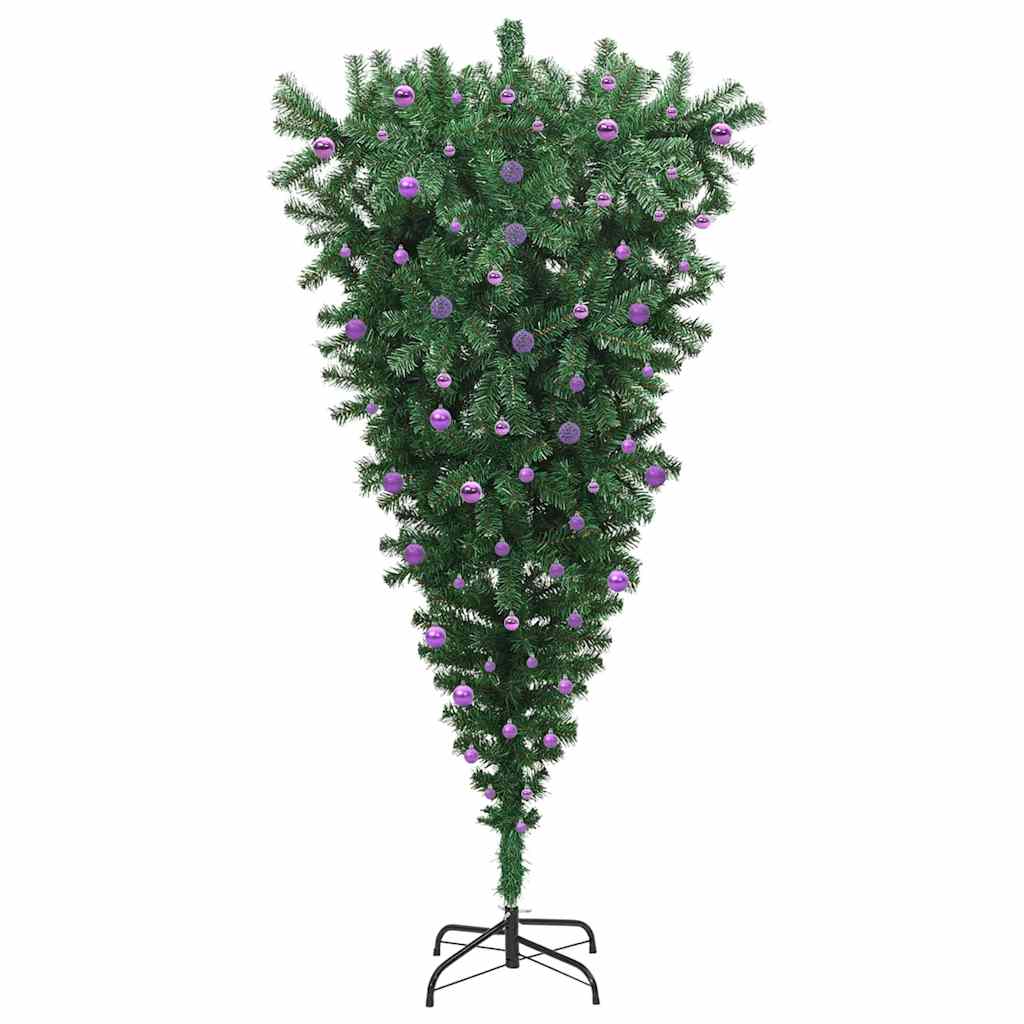 Ondersteboven Kunst Kerstboom Met Ballenset Groen 240 cm PVC is nu te koop bij PeponiXL, paradijselijk wonen!