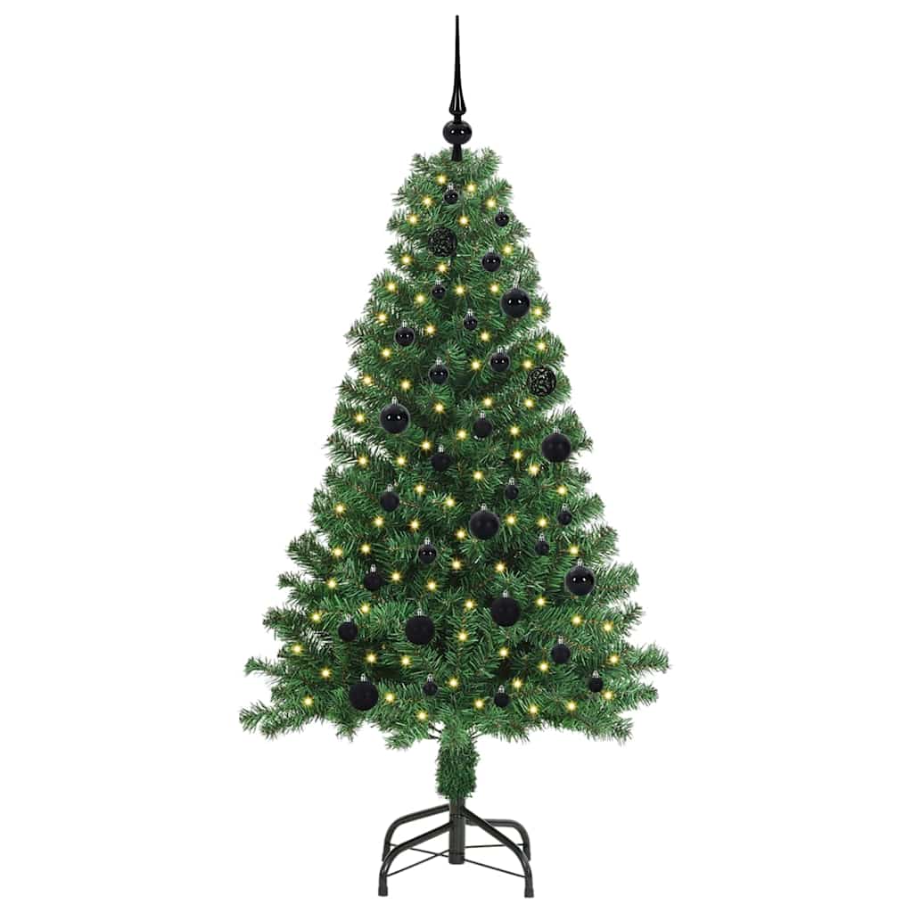 Kunstkerstboom Groen 150 cm PVC en Staal en Kunststof is nu te koop bij PeponiXL, paradijselijk wonen!