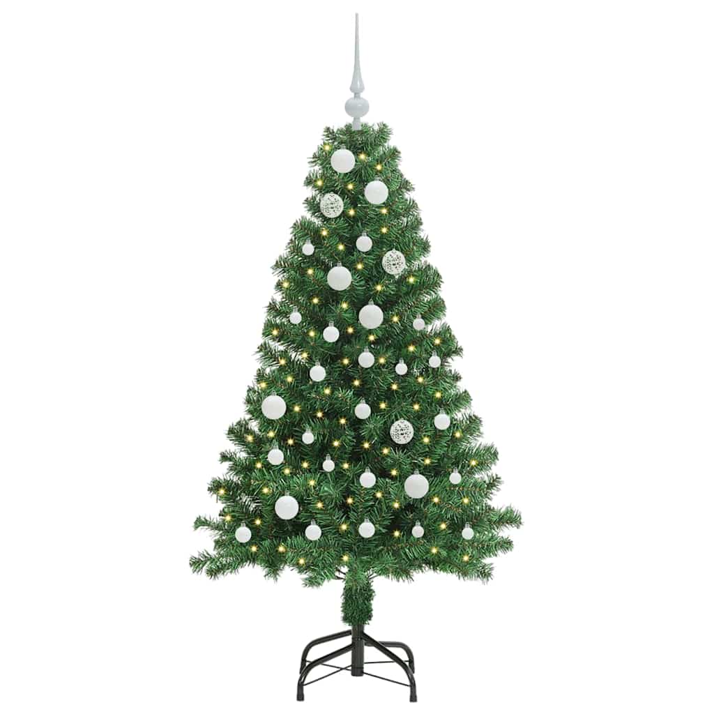 Kunstkerstboom Groen 150 cm PVC en Staal en Kunststof is nu te koop bij PeponiXL, paradijselijk wonen!