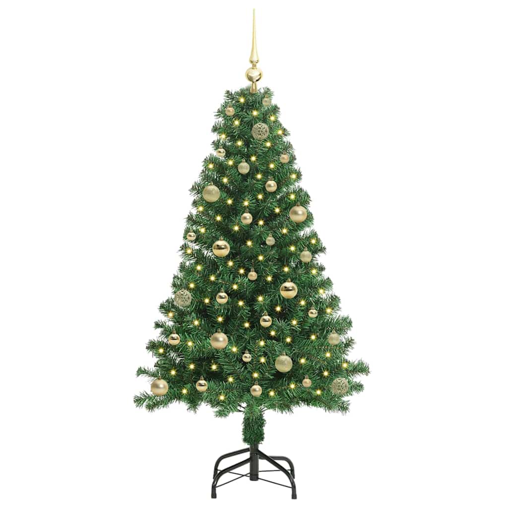 Kunstkerstboom Groen 150 cm PVC en Staal en Kunststof is nu te koop bij PeponiXL, paradijselijk wonen!