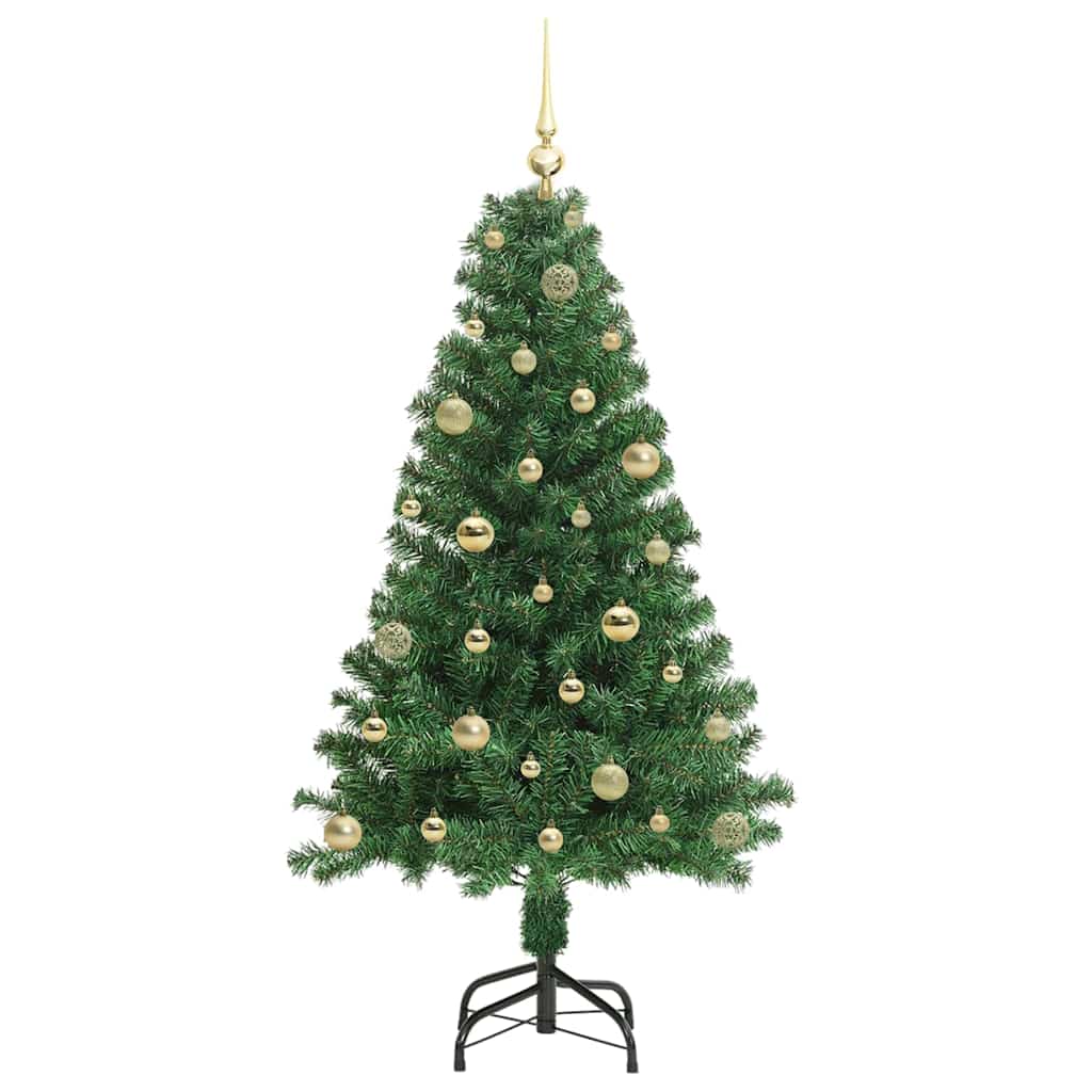 Kunstkerstboom Groen 150 cm PVC en Staal en Kunststof is nu te koop bij PeponiXL, paradijselijk wonen!