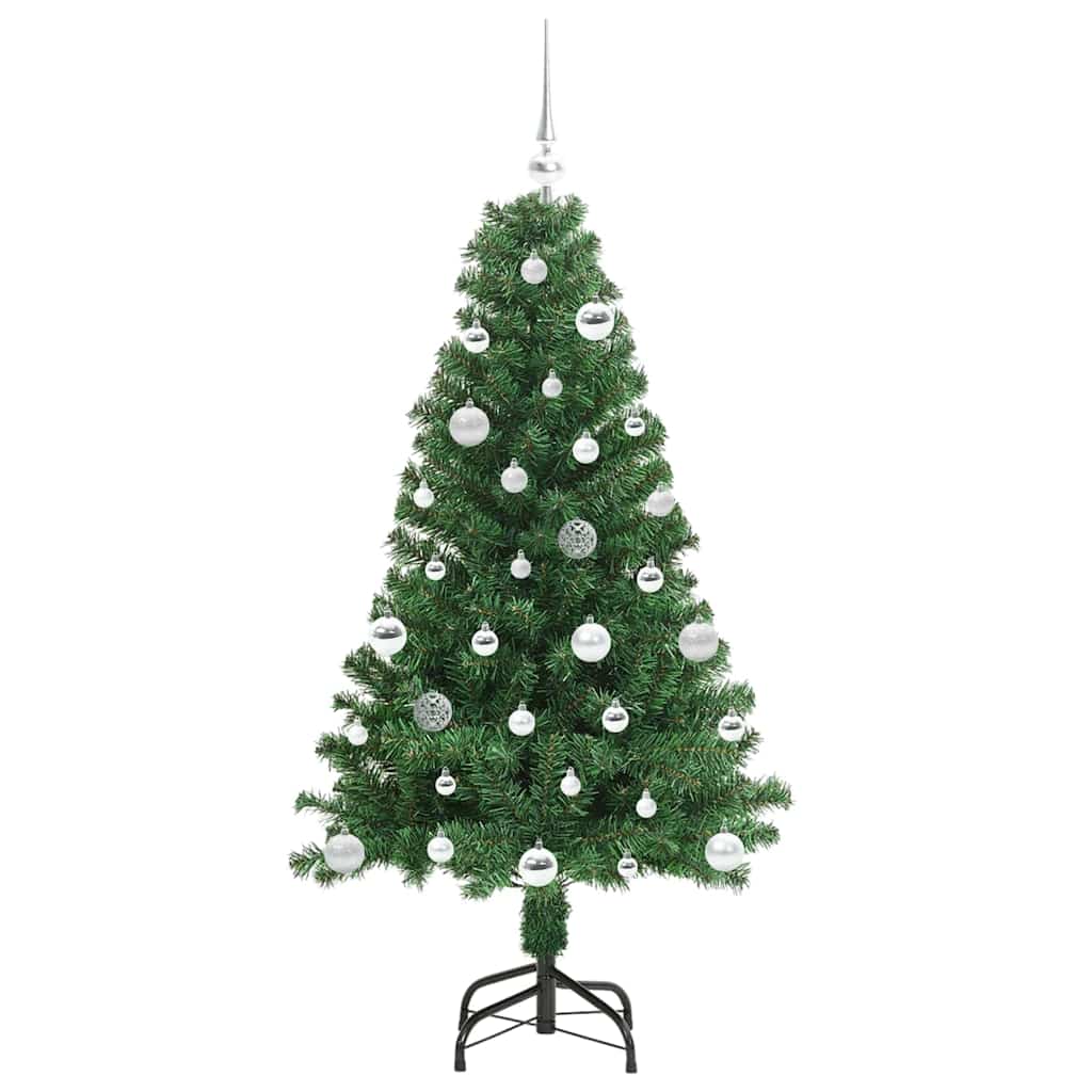 Kunstkerstboom Groen 150 cm PVC en Staal en Kunststof is nu te koop bij PeponiXL, paradijselijk wonen!
