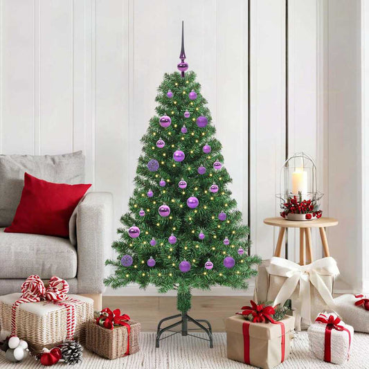 Kunstkerstboom Groen 150 cm PVC en Staal en Kunststof is nu te koop bij PeponiXL, paradijselijk wonen!