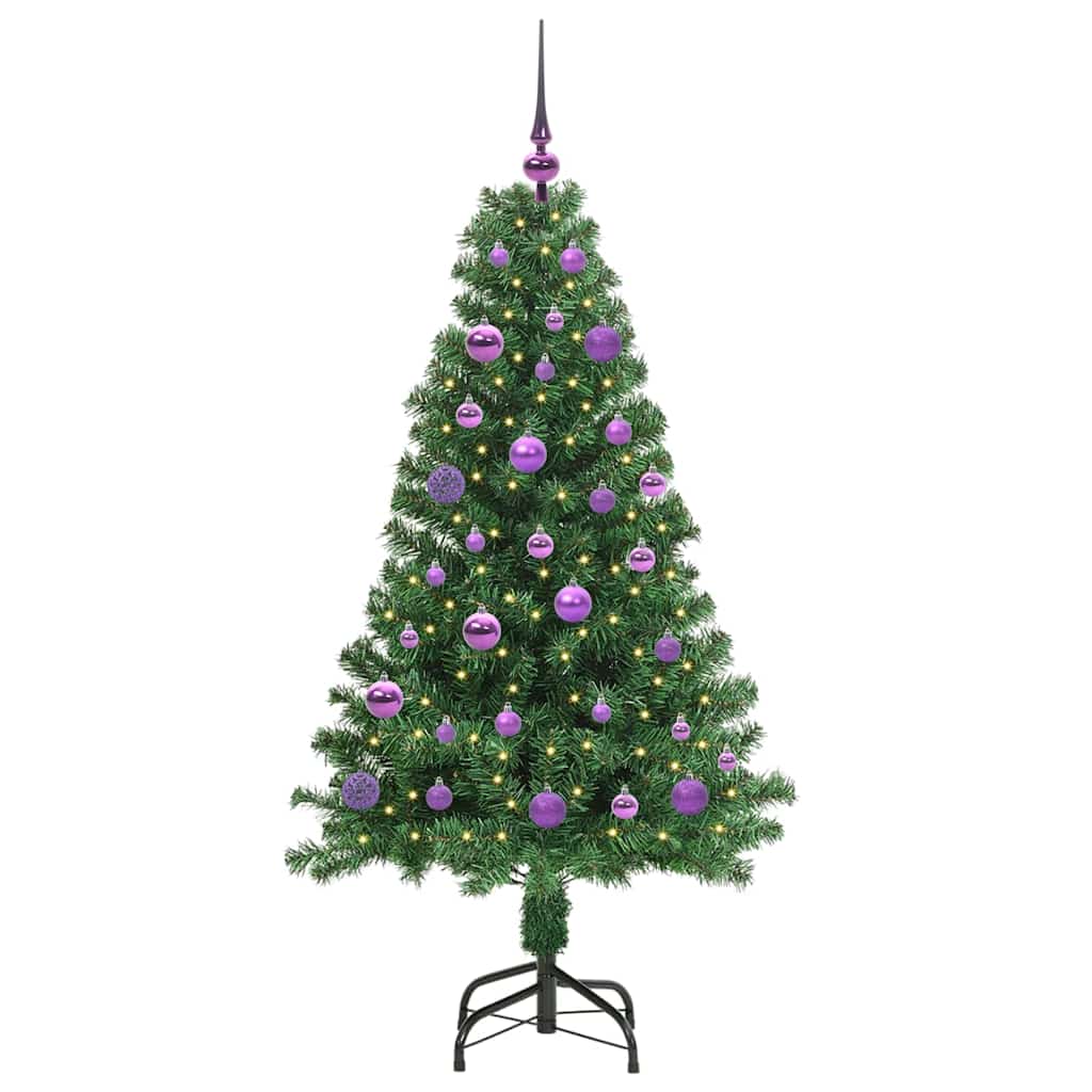 Kunstkerstboom Groen 150 cm PVC en Staal en Kunststof is nu te koop bij PeponiXL, paradijselijk wonen!