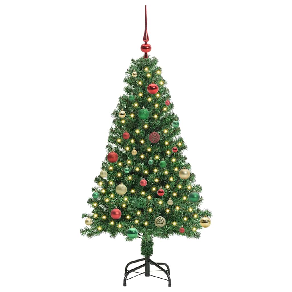 Kunstkerstboom Groen 150 cm PVC en Staal en Kunststof is nu te koop bij PeponiXL, paradijselijk wonen!