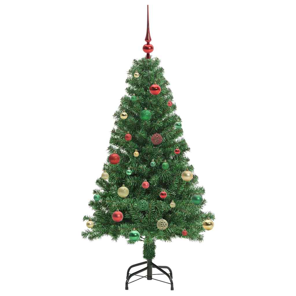 Kunstkerstboom Groen 150 cm PVC en Staal en Kunststof is nu te koop bij PeponiXL, paradijselijk wonen!