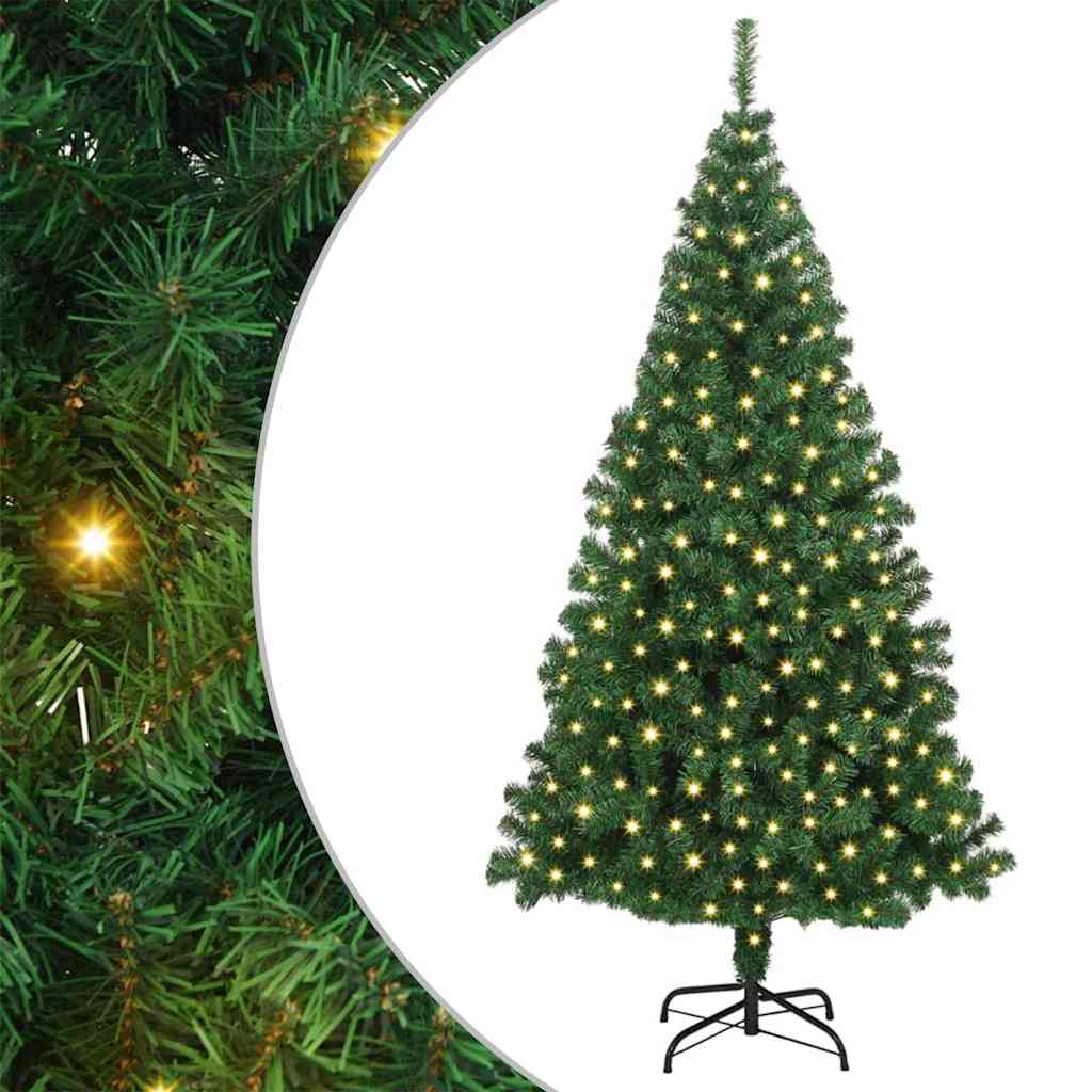Kunstkerstboom Groen 180 cm PVC en Staal en Kunststof is nu te koop bij PeponiXL, paradijselijk wonen!