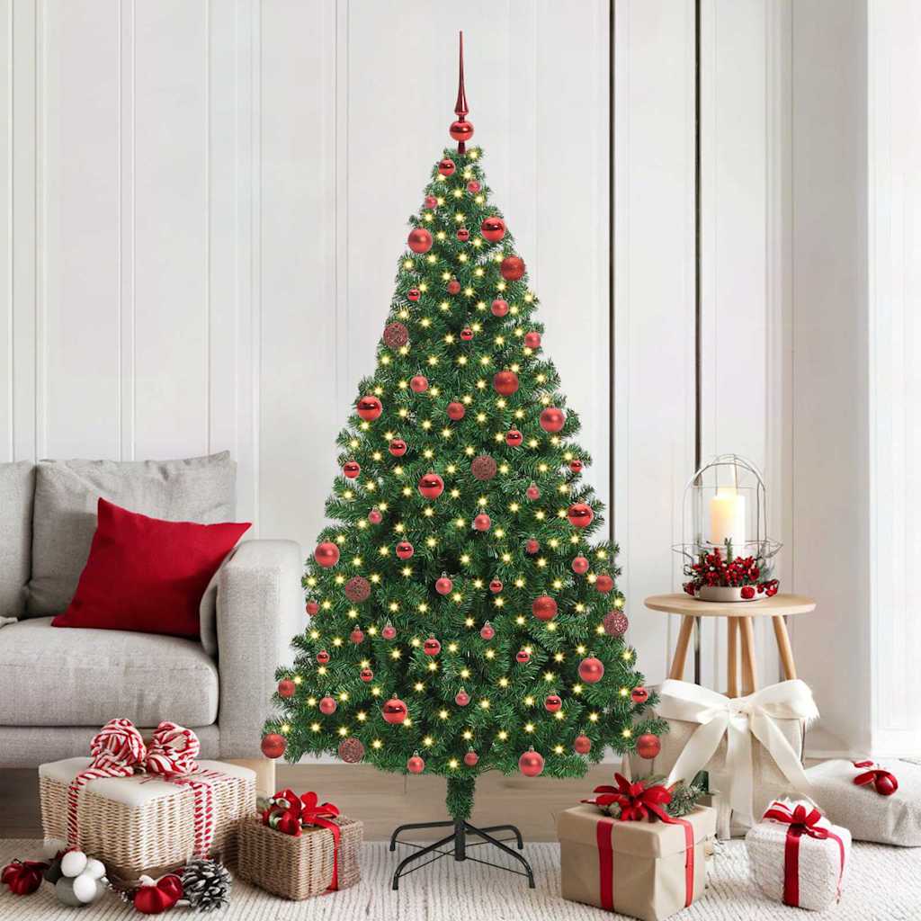 Kunstkerstboom Groen 180 cm PVC en Staal en Kunststof is nu te koop bij PeponiXL, paradijselijk wonen!