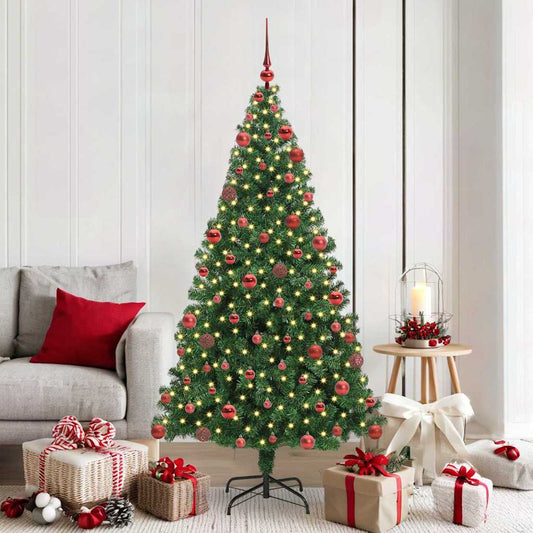 Kunstkerstboom Groen 180 cm PVC en Staal en Kunststof is nu te koop bij PeponiXL, paradijselijk wonen!