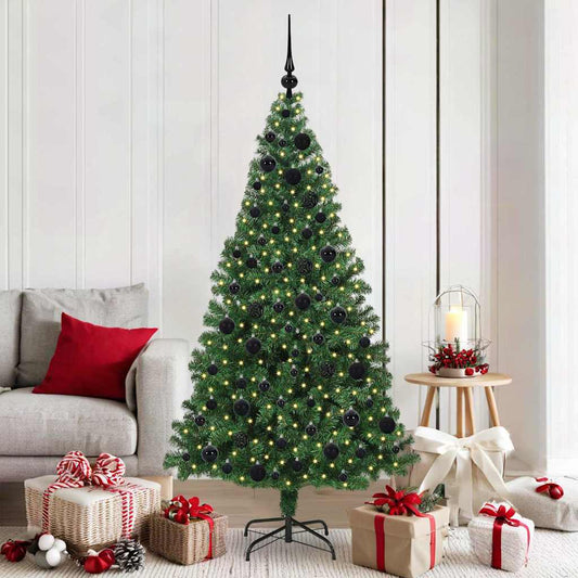Kunstkerstboom Groen 180 cm PVC en Staal en Kunststof is nu te koop bij PeponiXL, paradijselijk wonen!