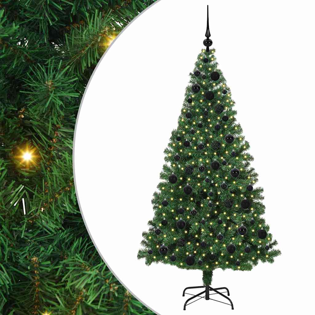 Kunstkerstboom Groen 180 cm PVC en Staal en Kunststof is nu te koop bij PeponiXL, paradijselijk wonen!