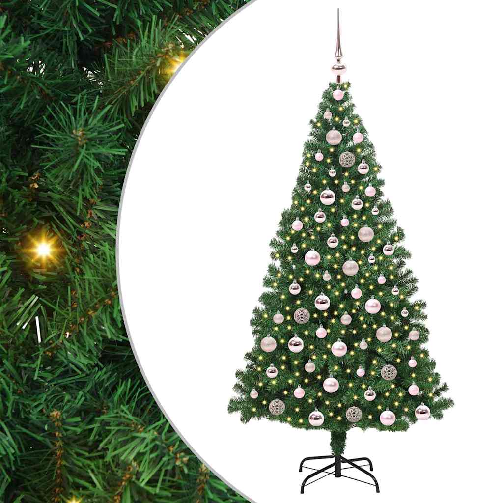 Kunstkerstboom Groen 180 cm PVC en Staal en Kunststof is nu te koop bij PeponiXL, paradijselijk wonen!