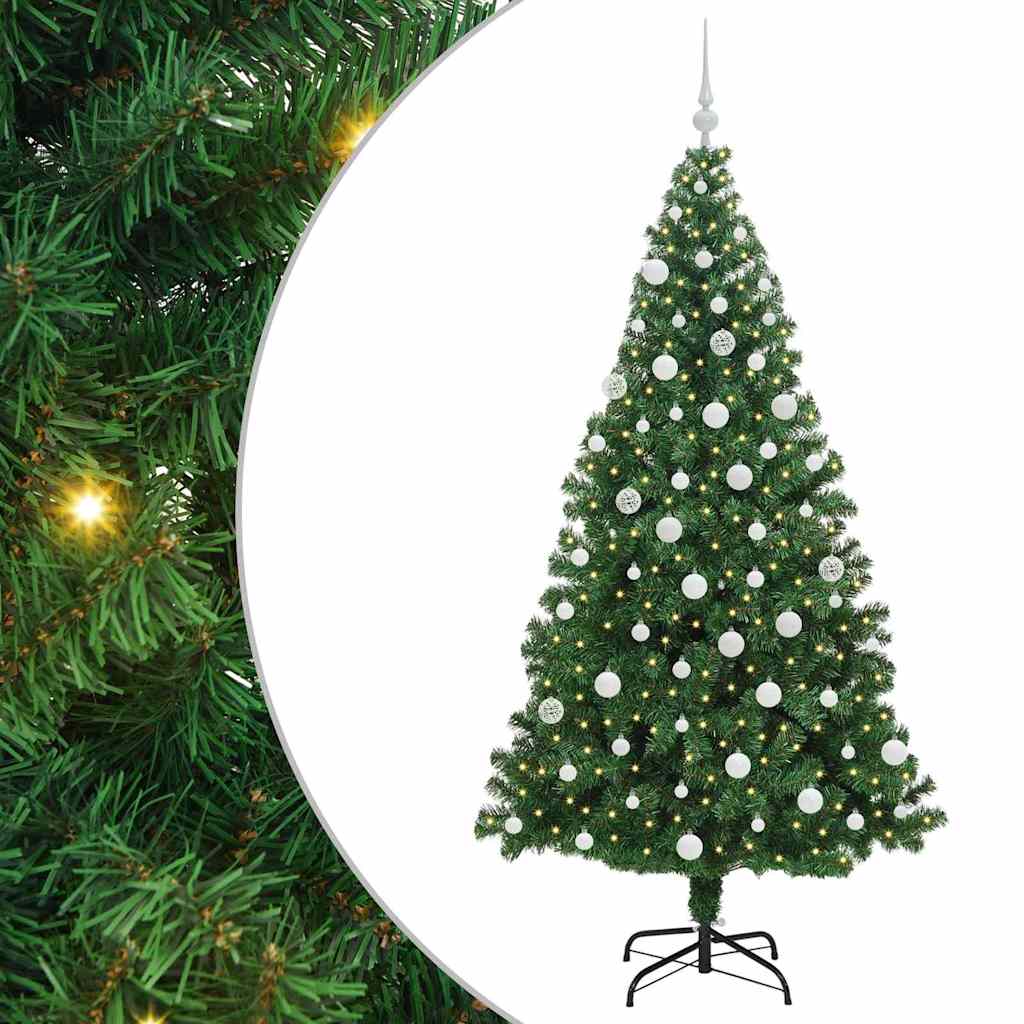 Kunstkerstboom Groen 180 cm PVC en Staal en Kunststof is nu te koop bij PeponiXL, paradijselijk wonen!