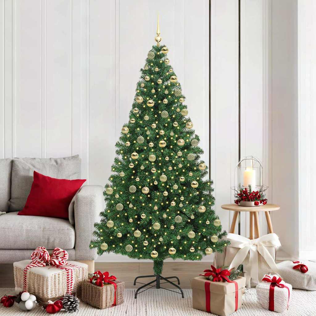 Kunstkerstboom Groen 180 cm PVC en Staal en Kunststof is nu te koop bij PeponiXL, paradijselijk wonen!