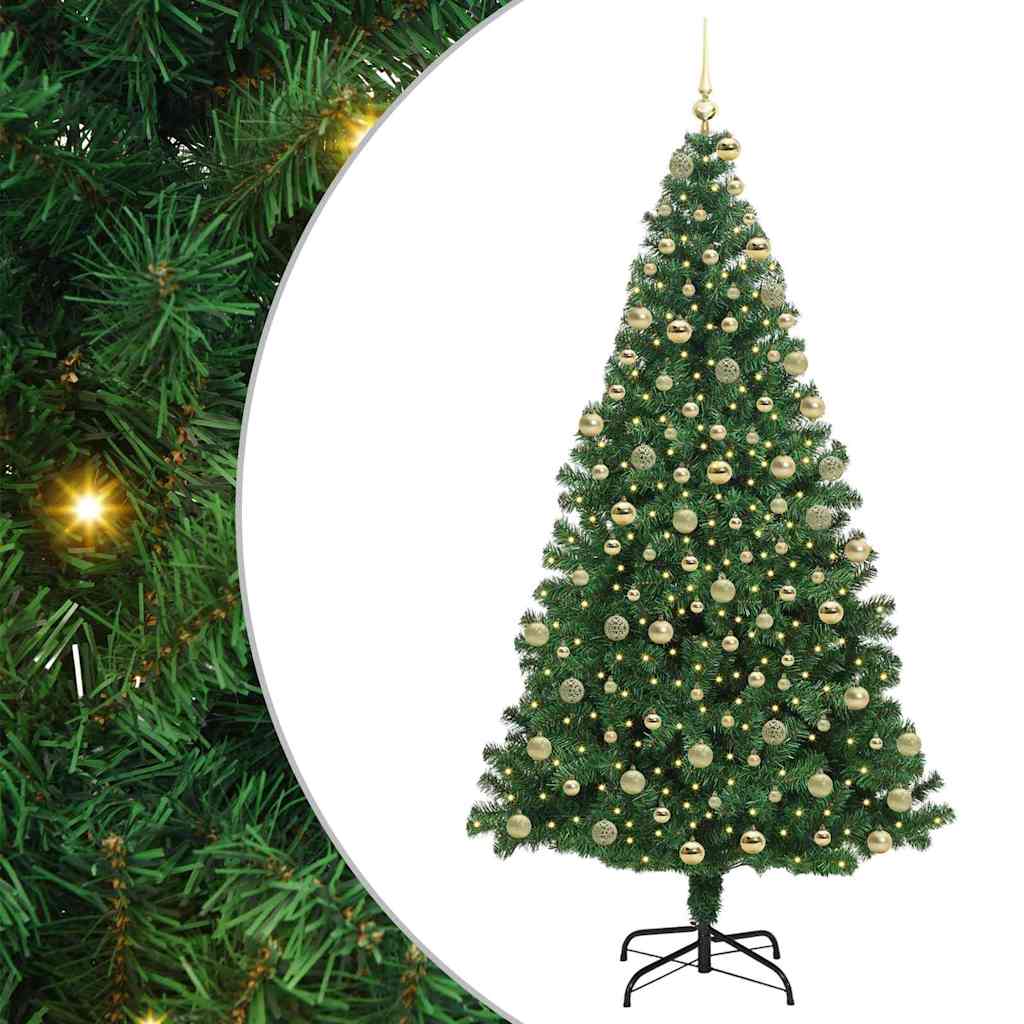 Kunstkerstboom Groen 180 cm PVC en Staal en Kunststof is nu te koop bij PeponiXL, paradijselijk wonen!