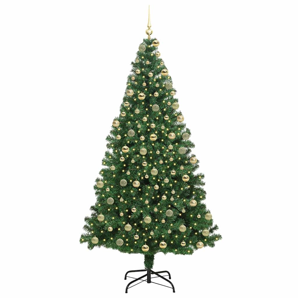 Kunstkerstboom Groen 180 cm PVC en Staal en Kunststof is nu te koop bij PeponiXL, paradijselijk wonen!