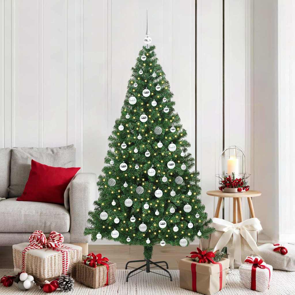 Kunstkerstboom Groen 180 cm PVC en Staal en Kunststof is nu te koop bij PeponiXL, paradijselijk wonen!