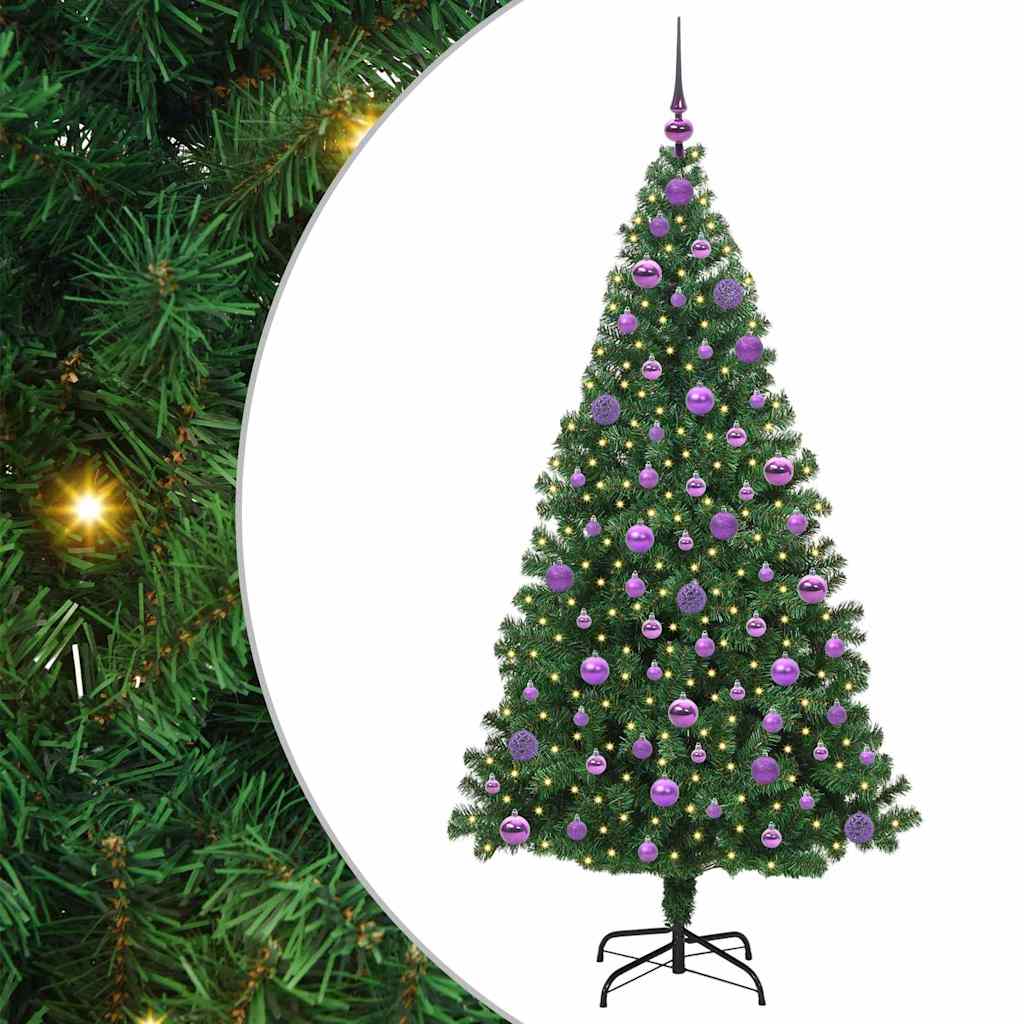 Kunstkerstboom Groen 180 cm PVC en Staal en Kunststof is nu te koop bij PeponiXL, paradijselijk wonen!