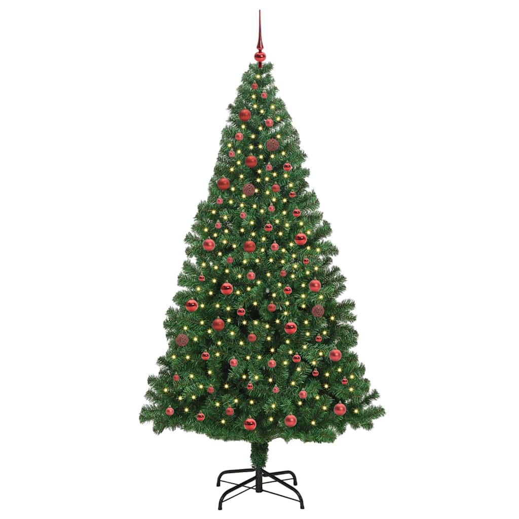 Kunstkerstboom Groen 210 cm PVC en Staal en Kunststof is nu te koop bij PeponiXL, paradijselijk wonen!