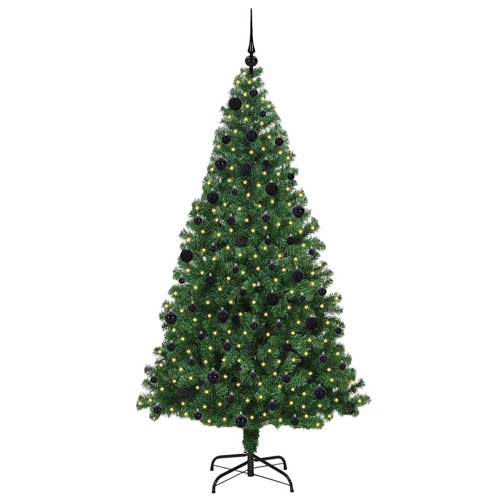 Kunstkerstboom Groen 210 cm PVC en Staal en Kunststof is nu te koop bij PeponiXL, paradijselijk wonen!