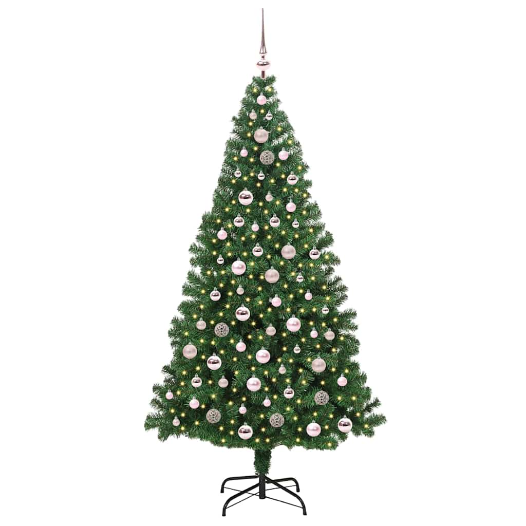 Kunstkerstboom Groen 210 cm PVC en Staal en Kunststof is nu te koop bij PeponiXL, paradijselijk wonen!