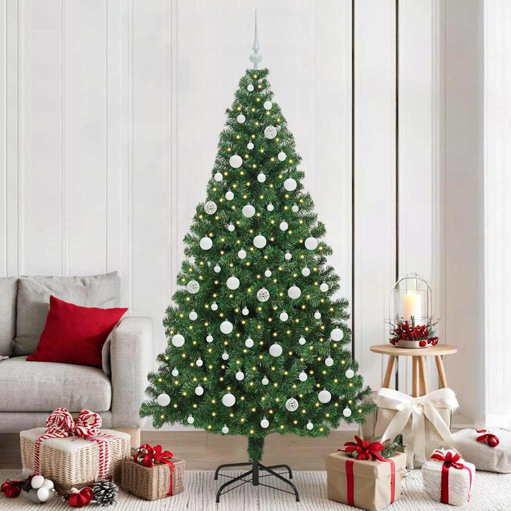 Kunstkerstboom Groen 210 cm PVC en Staal en Kunststof is nu te koop bij PeponiXL, paradijselijk wonen!