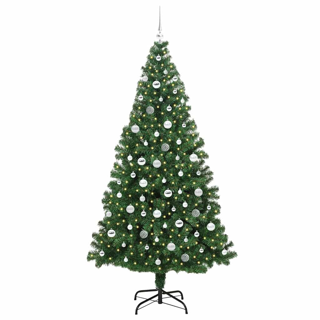 Kunstkerstboom Groen 210 cm PVC en Staal en Kunststof is nu te koop bij PeponiXL, paradijselijk wonen!