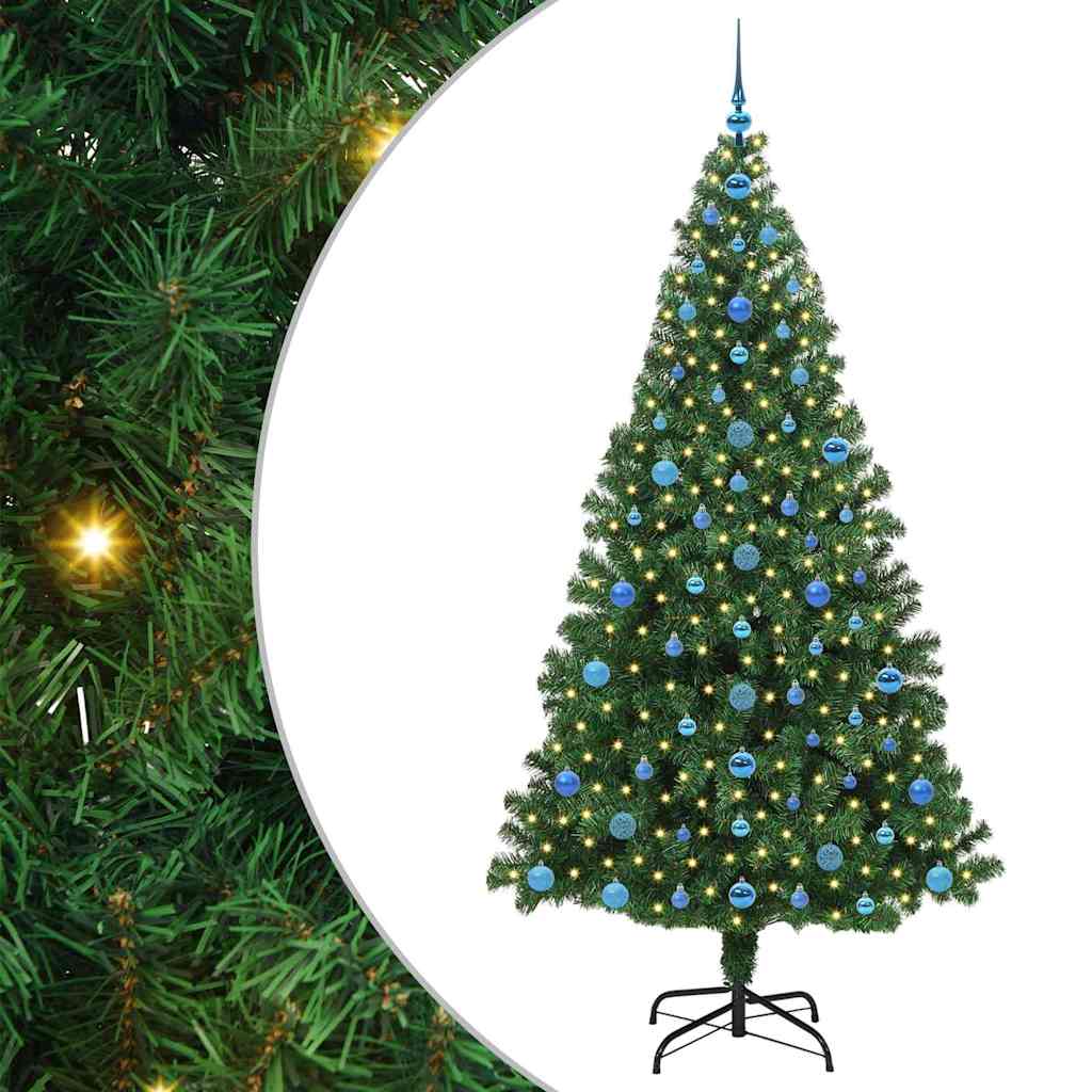 Kunstkerstboom Groen 210 cm PVC en Staal en Kunststof is nu te koop bij PeponiXL, paradijselijk wonen!