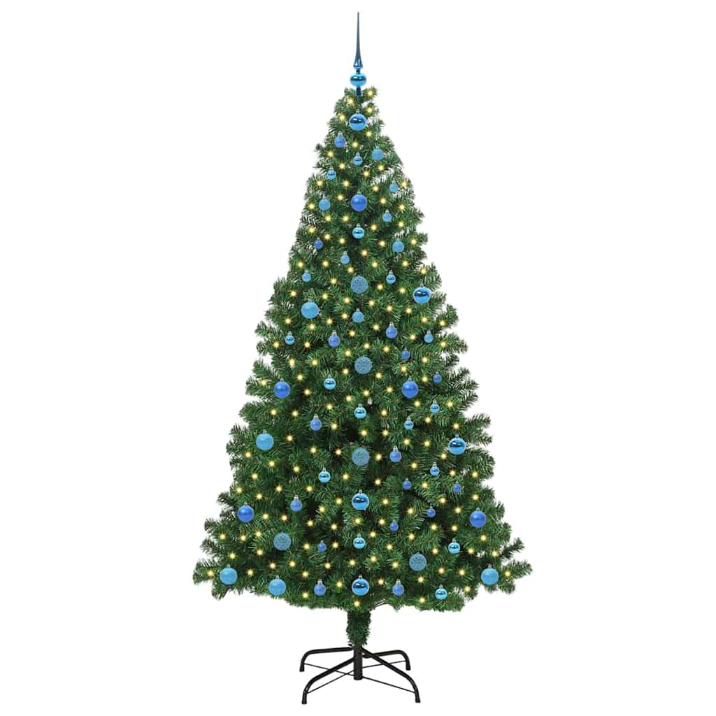 Kunstkerstboom Groen 210 cm PVC en Staal en Kunststof is nu te koop bij PeponiXL, paradijselijk wonen!