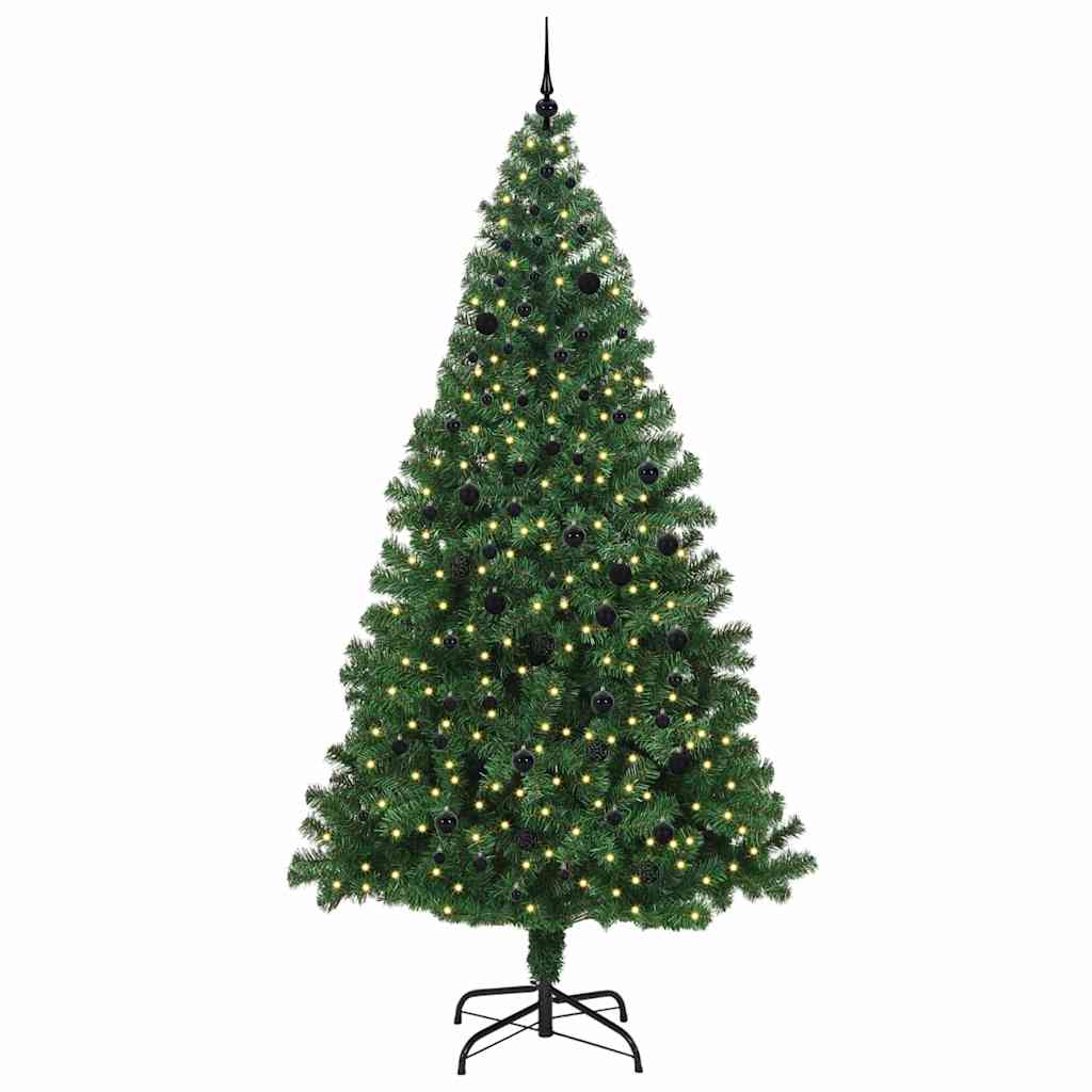 Kunstkerstboom Groen 240 cm PVC en Staal en Kunststof is nu te koop bij PeponiXL, paradijselijk wonen!