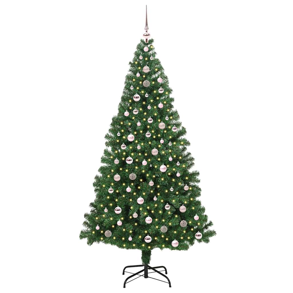 Kunstkerstboom Groen 240 cm PVC en Staal en Kunststof is nu te koop bij PeponiXL, paradijselijk wonen!