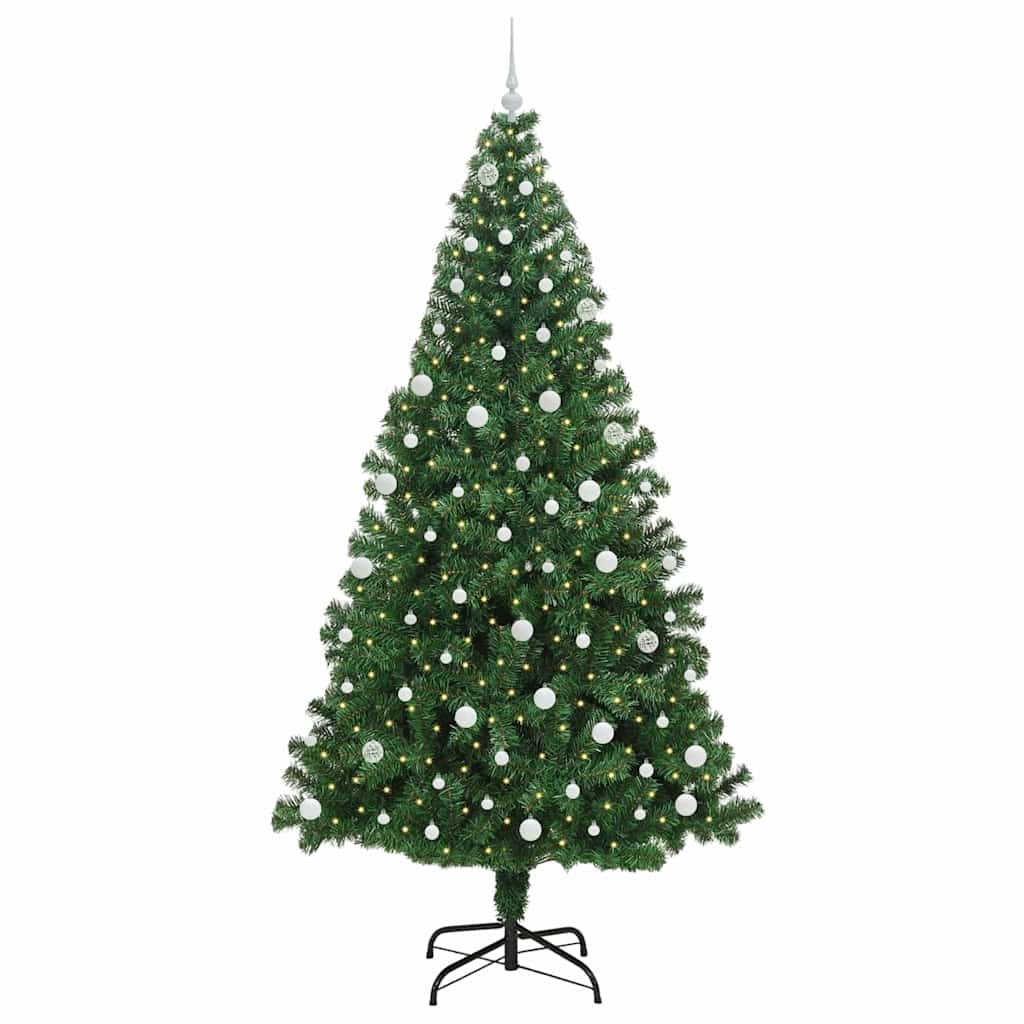 Kunstkerstboom Groen 240 cm PVC en Staal en Kunststof is nu te koop bij PeponiXL, paradijselijk wonen!