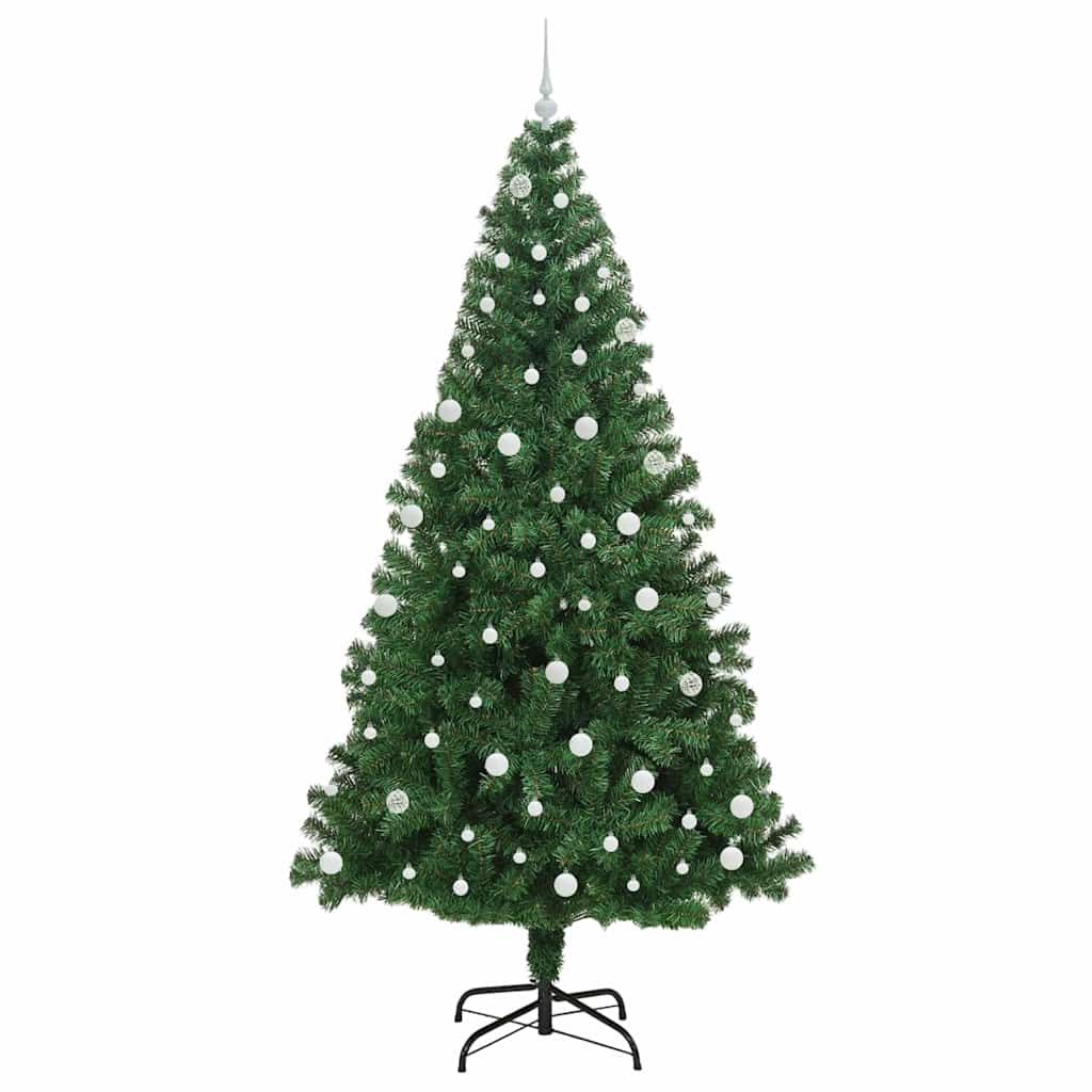 Kunstkerstboom Groen 240 cm PVC en Staal en Kunststof is nu te koop bij PeponiXL, paradijselijk wonen!