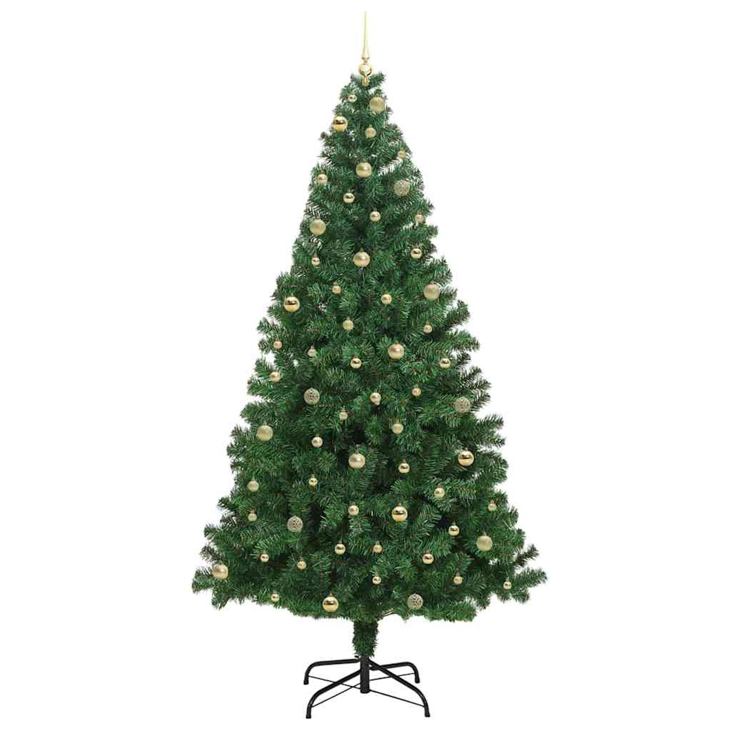 Kunstkerstboom Groen 240 cm PVC en Staal en Kunststof is nu te koop bij PeponiXL, paradijselijk wonen!