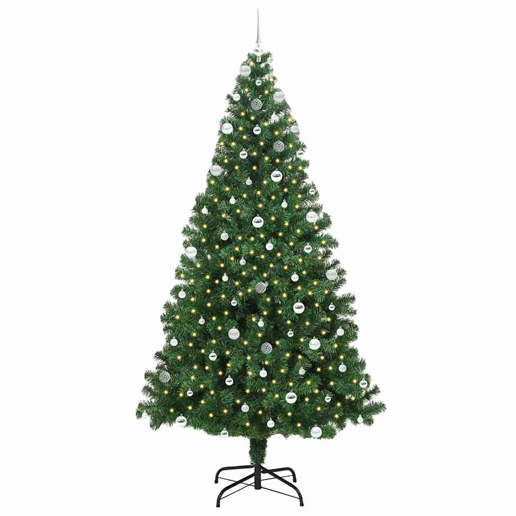 Kunstkerstboom Groen 240 cm PVC en Staal en Kunststof is nu te koop bij PeponiXL, paradijselijk wonen!