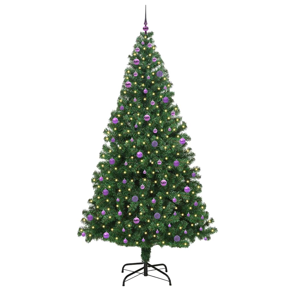 Kunstkerstboom Groen 240 cm PVC en Staal en Kunststof is nu te koop bij PeponiXL, paradijselijk wonen!