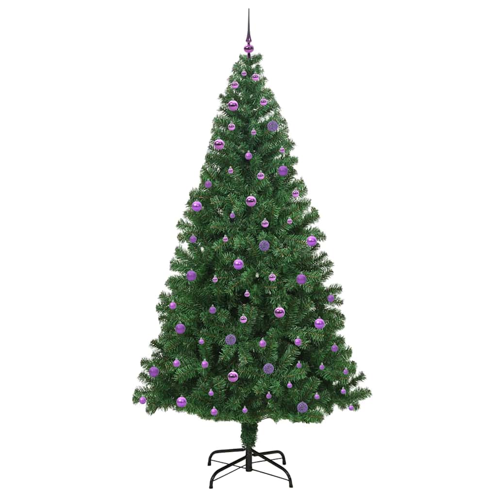 Kunstkerstboom Groen 240 cm PVC en Staal en Kunststof is nu te koop bij PeponiXL, paradijselijk wonen!