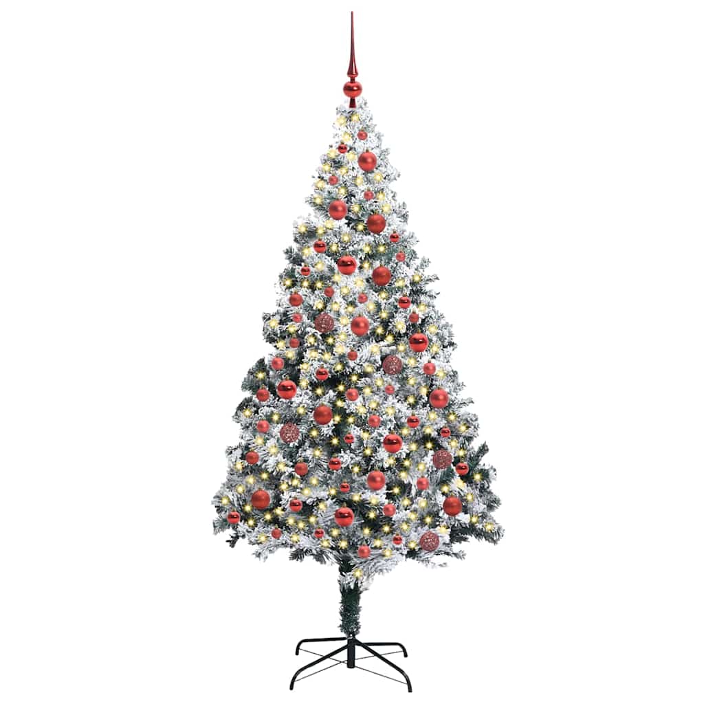 Kunstkerstboom met 300 LED Wit 180 cm PVC en Staal en Kunststof is nu te koop bij PeponiXL, paradijselijk wonen!