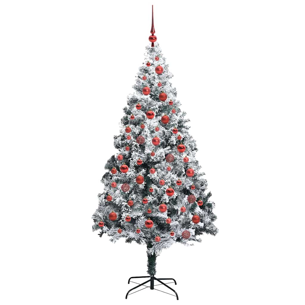 Kunstkerstboom met 300 LED Wit 180 cm PVC en Staal en Kunststof is nu te koop bij PeponiXL, paradijselijk wonen!